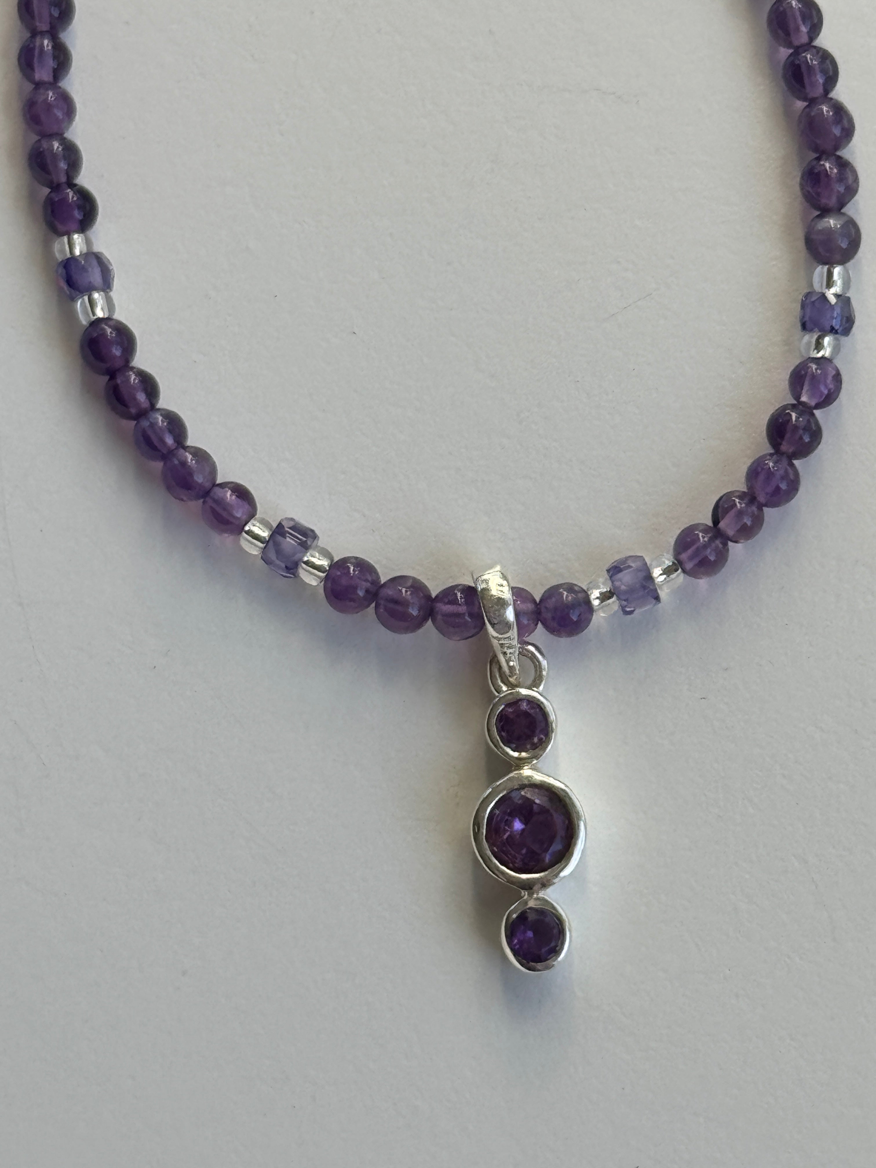 Amethyst Necklace with Amethyst Pendant