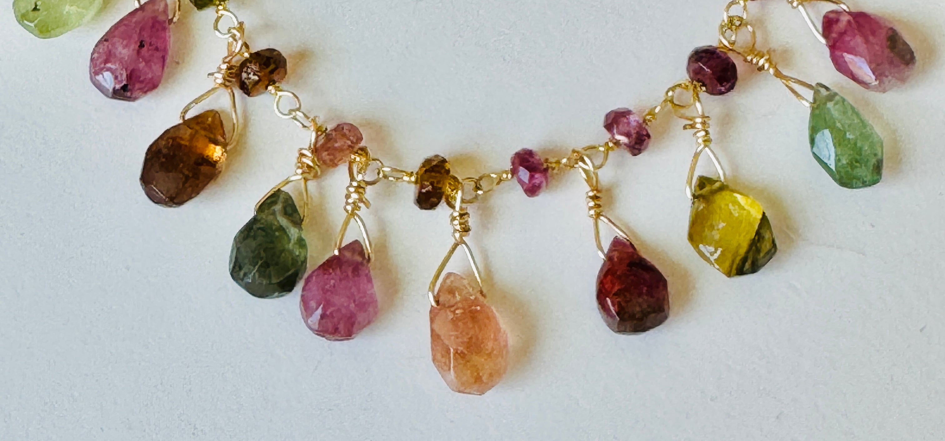 Tourmaline Briolettes Detail